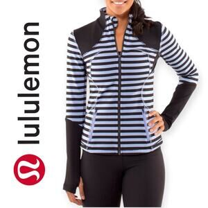 Lululemon | Size 6 | Forme Jacket Sea Stripe Polar Haze Full-Zip Sweatshirt
